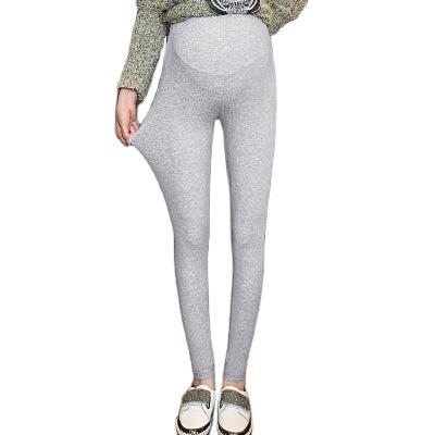 China Anti-allergy Factory Direct Selling Cotton Maternity Leggings Waist High Plus Size Maternity Pull Up Pants for sale