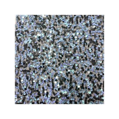 China DIMENSIONAL Embroidery Fabric High Quality Sequin Trimming Wear Dress Fabric for sale