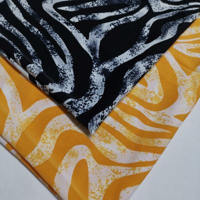 China Dress Factory Customized DIMENSIONAL Printing Silky Polyester Fabric Durable for sale