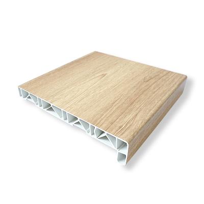 China Quality Assurance Modern Wood Veneer White Home Decoration PVC Window Sill Panel for sale