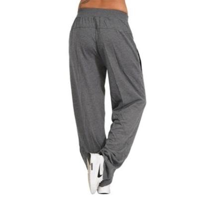 China NEW Women's Breathable Fashion Loose Casual Sheer Color Harem Yoga Joggerpants Harem Women Pants Trousers for sale