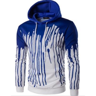 China New Product Men's Fashion Breathable High Quanlity Hoody Casual Slim Fit Ink Printing Sweatshirts Sports Hoodies Jacket 4 Colors for sale