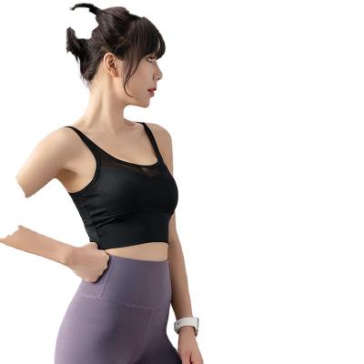 China Breathable Cross Bra Underwear Sports Shockproof Gathering Stereotype Sports Yoga Fitness Shoulder Thin Bra for sale