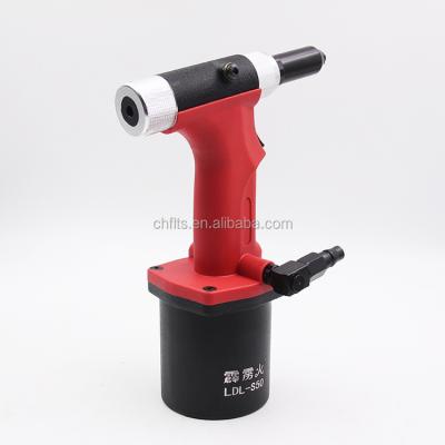 China Alu LDL-S10 Hydraulic Air Pop Self Suction Rivet Gun Riveter Riveting Tool With 4 Nose Piece: 3/16