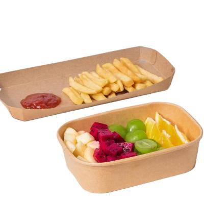 China Recyclable Disposable Paper Bowl Customized Paper Cup Kraft Paper Bowl With Lid Sleeve for sale