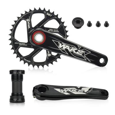 China Kids Bikes Bike crankset 104BCD 32/34/36/38 T MTB crank set with bracket WAKE 170mm lower integrated crank set for sale