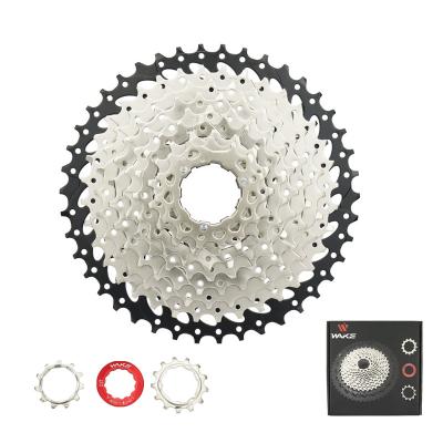 China Steel 10 Speed ​​Bicycle Cassette 11-25/28/32/36/40/42T Cassette Fit For Mountain Bike Road Bike WAKE Flywheel for sale