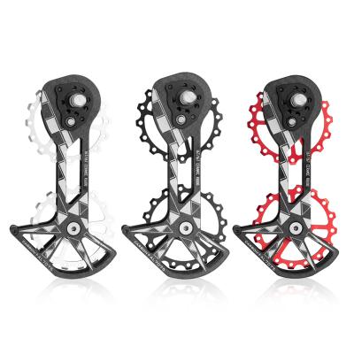 China Ceramic rear bicycle carbon fiber derailleurs 16T pulley guide wheel, for Shimano guide wheel, WAKE guide wheel set 152*80mm for sale