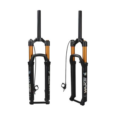 China Mountain Bikes Mountain Bikes Sloped Front Fork WAKE Suspension 27.5 Inch Bicycle Fork Mountain Oil Brake Air Sloped Fork Bike for sale