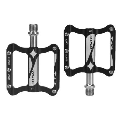 China MTB aluminum alloy waterproof pedal 9/16 inch pedal WAKE bicycle waterproof non-slip sealed gear pedal for sale