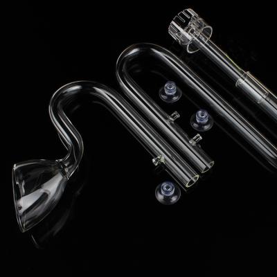 China Viable Glass Pipe of Live Water Plants Aquarium Lily Outlet and Intake for sale