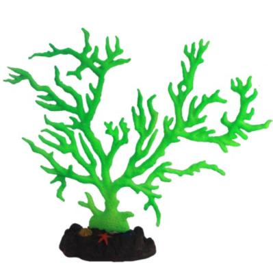 China Aquarium Fluorescence Artificial Viable Coral Reef Decoration for sale