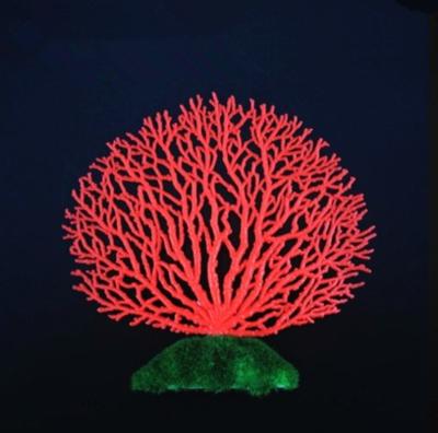 China Viable Fluorescence Coral Reef Aquarium Artificial Decoration for sale