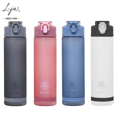 China Sustainable Water Bottle Sports Bottle With Scale Tritan Portable Outdoor Rising Water Bottle for sale