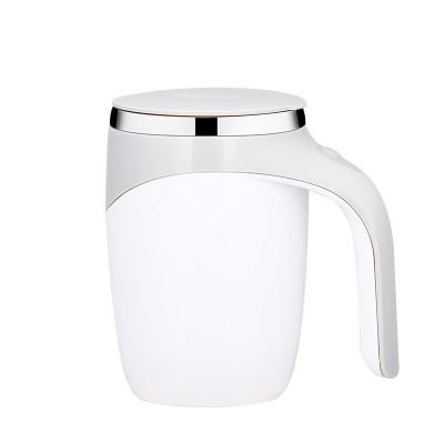 China Viable Lazy Coffee Cup Automatic Milk Mixing Magnetic Rotating Electric Tumbler for sale