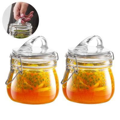 China China Microwavable Professional Manufacture Square Food Sealing Glass Transparent Sealed Safe Jar for sale