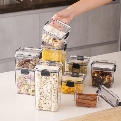 China Plastic Airtight Food Storage Containers Wholesale Food Freshness Keeping And Plastic Container Kitchen Storage Containers for sale