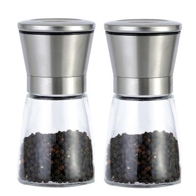 China Wholesale Viable High Quality Stainless Steel Pepper Mill Herb Salt Spice Grinder Mill Herb Spicy GrinderSalt Pepper Mill for sale