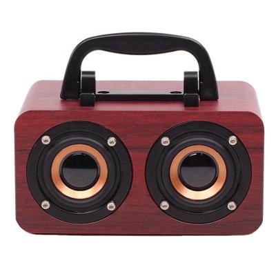 China BT speaker mini bocinas retro phone function sound box altavoz mini speakers wood wireless retro speaker boombox with stand for sale