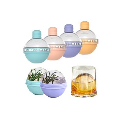 China DIY Whiskey Silicone grote ronde ijs Bal kubus Mould Te koop