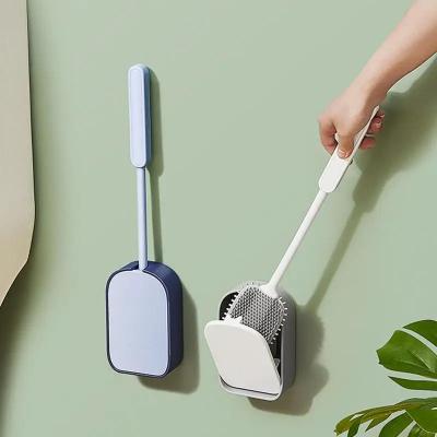 China 39.6cm Toilet Bowl Brush Silicone Wall Mounted Anti-Roll Anti-Drip Suitable for Travel Trailers and Campers RVers for RVers zu verkaufen