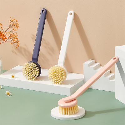 China Kitchen Sink Stove Decontamination Dish Cleaning Brush Long Handle 11.3cm Length for sale