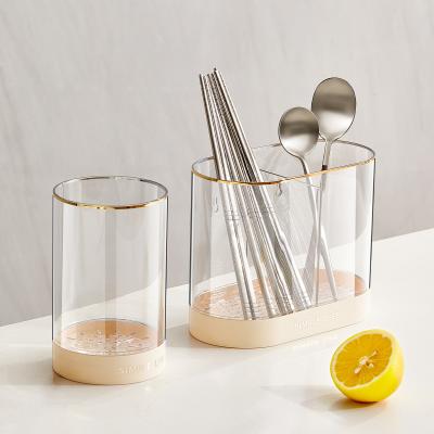 China 2 Sizes Kitchen Countertop Storage Utensil Holder Silverware Chopstick Organizer for sale