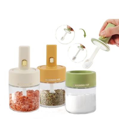 China New Arrive Versatile Kitchen Seasoning Storage Bottle Set With Telescopic Spoon for sale