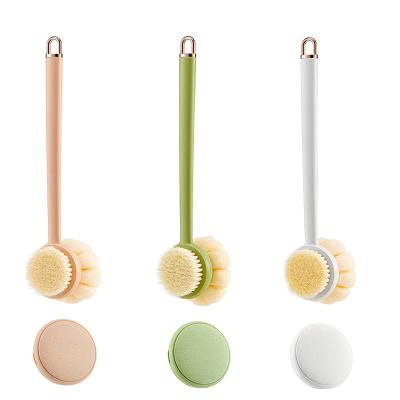 China Long Handle Interchangeable Heads Multifunctional Cleaning Body Back Bath Brush for sale