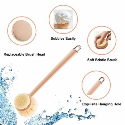 China Three in One Massage and Deep Cleaning Exfoliating Shower Back Scrub Brush for sale