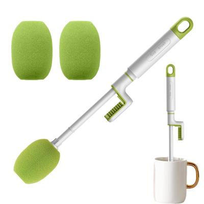 China L Shaped Cup Brush Cleaner 3 In 1 Long Handle Brush For Cleaning Cups Bottles Thermal Flasks for sale