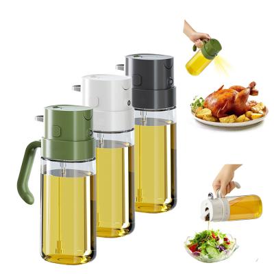 China 2 in 1 550 ml Capacity Best Oil Sprayer Non-Drip Spout Oil Mister Dispenser Bottle for sale