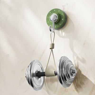 China Wholesale New ABS Reusable Dry Wall ABS Shower Hooks Round Strong Vacuum Suction Cup Hooks for sale