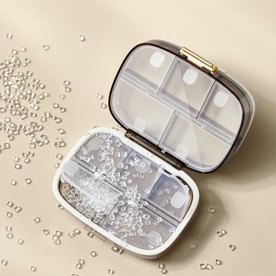 China Travel Pill Organizer Box with Large Compartments Portable Pill Case Weekly Medicine Container for Vitamins Fish Oils Supplements for sale