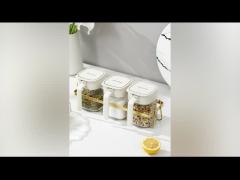 ‎10.9 Ounces Salt Sugar Pepper Spice Storage Containers Glass Seasoning Jar Set Leakproof