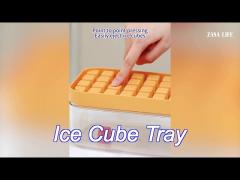 fancy beverages press type cocktail ice cube tray with ice storage bin