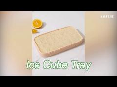 reusable easy release square ice cube tray for whiskey with lid storage bin