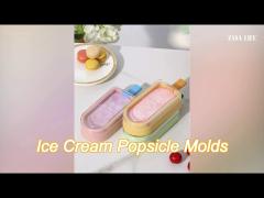 multicolors non stick diy ice cream popsicle molds freezer ice pop maker