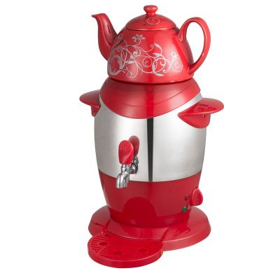 China Making Tea and Boiling Water Factory Selling Safety To Boil Protection Dry Electric Kettle Stainless White Ceramic Samovar for sale