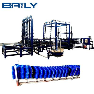 China Plastic Coated Film Greenhouse Hothouse Stirring Wire Steel Lock Making Machine Production Line for sale