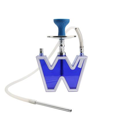 China Plastic Online Shopping Spot goods with LED acrylic Hookahs Wholesale Colorful Nargile Hookah nargil Smoking Sheesha Hubbly for sale