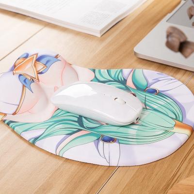 China With Wrist Rest Logo 3d Custom Computer Mouse Pads Printing Sexy Anime Girl Mousepad for sale