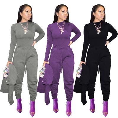 China Anti-Wrinkle 2021 New Arrivals Women With Ruched Sides Sweatpants Joggers Stacked Gaiters Pants Woman for sale