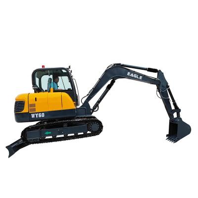 China Building Material Shops 6 ton mini excavator for sale used long boom crawler excavator  price for sale