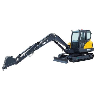 China Building Material Shops 6 ton walk behind mini excavator mini tractor excavator mini excavator machine for sale