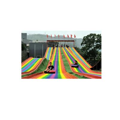 China Hot Selling High Quality Plastic Children's Amusement Park Recreation Equipments Rainbow Slide for sale