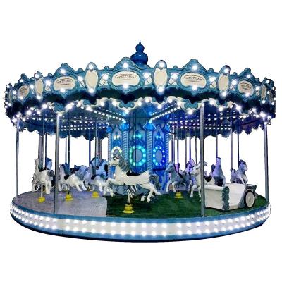 China Amusement park equipment hot sale design attractive amusement park equipment kids ride antique electric joyful go round for sale