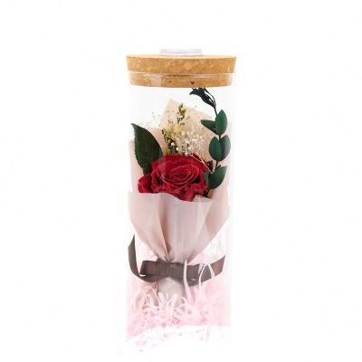 China Customized Flower Decoration In Marriage , Preserved Gypsophila Wishing Bottle for sale