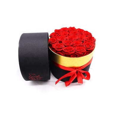 China Real Touched Preserved Rose Gift Box Never Fade Flowers With Natural Looking for sale