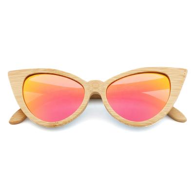 China Amazon 2021 Vogue Wholesale Lady Bamboo Sun Glasses Fashion Sunglasses Customized Logo Color For Outdoor Travel Beauty for sale